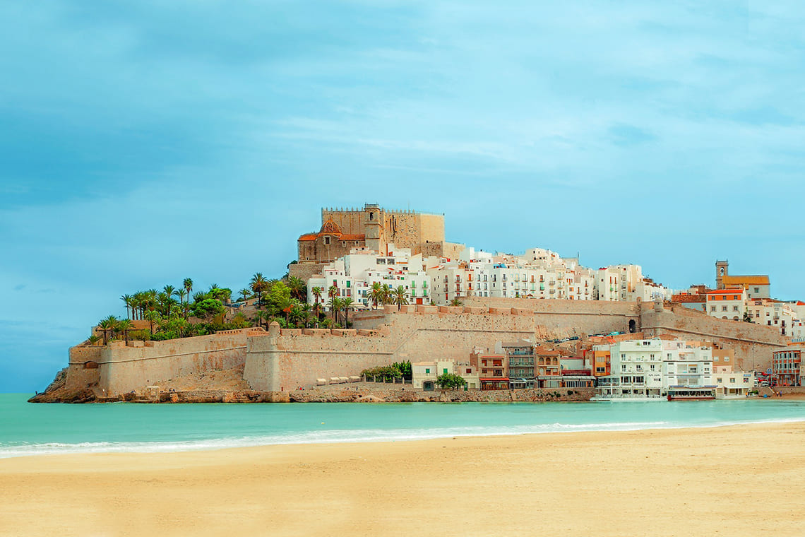 Peniscola Castle a castle in Peniscola Castellon Valencian Community Spain